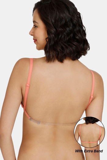 Buy Zivame Beautiful Basics Double Layered Non Wired Full Coverage Backless Bra - Terra Cotta
